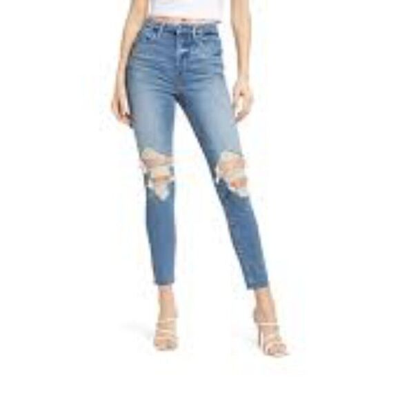 Good American Good Waist Jeans, Waist-Nipping Skinny High Rise Size 10/30 NWT - Picture 1 of 9